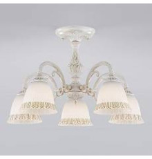 Люстра на штанге Eurosvet Campina 60107/5 белый с золотом 60107/5