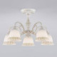 Люстра на штанге Eurosvet Campina 60107/5 белый с золотом 60107/5