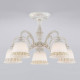 Люстра на штанге Eurosvet Campina 60107/5 белый с золотом 60107/5