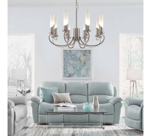 Подвесная люстра Eurosvet Banci 60117/8 никель
