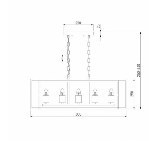 Подвесной светильник Eurosvet Crate 70122/5 черный
