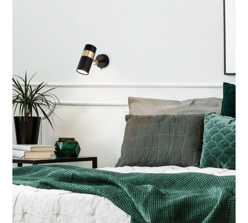 Бра Eurosvet Viero 20096/1 черный/золото