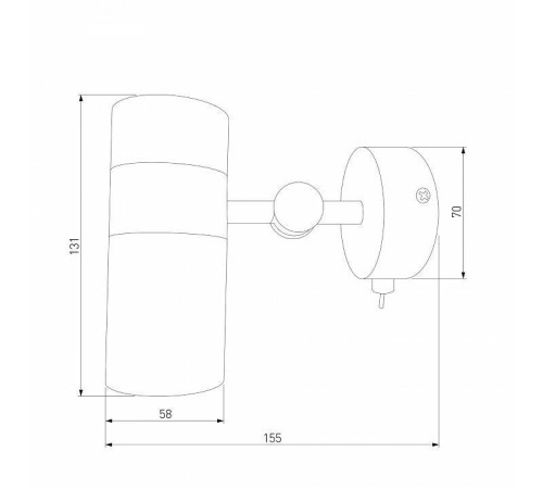Бра Eurosvet Viero 20096/1 черный/золото
