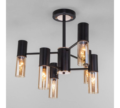 Люстра на штанге Eurosvet Tesoro 70125/6 черный