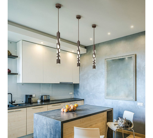 Подвесной светильник Eurosvet DLR037 12W 4200K DLR037 12W 4200K кофейный