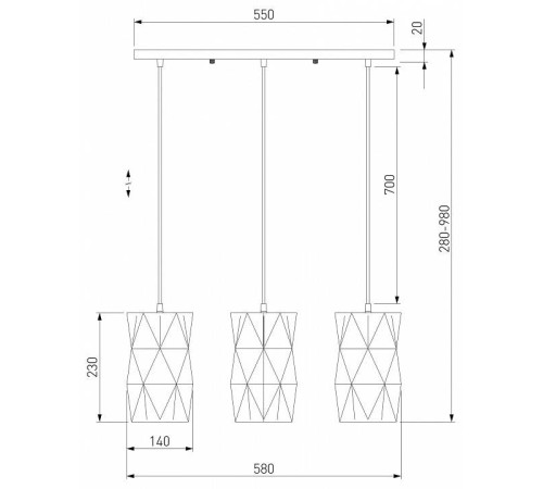 Подвесной светильник Eurosvet Reprise 50145/3 черный
