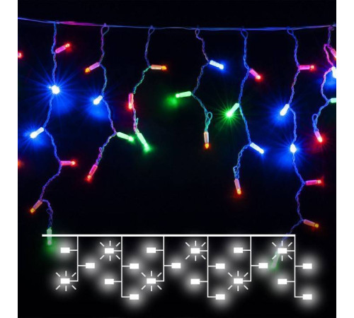 Бахрома световая Eurosvet 100-101 100-101 мульти с эффектом мерцания 3*0,6м IP65