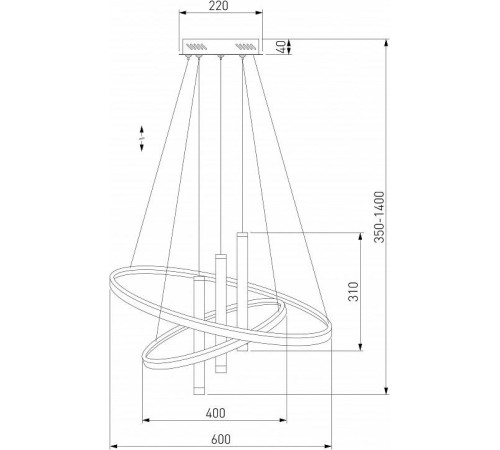 Подвесной светильник Eurosvet Stroke 90270/3 черный