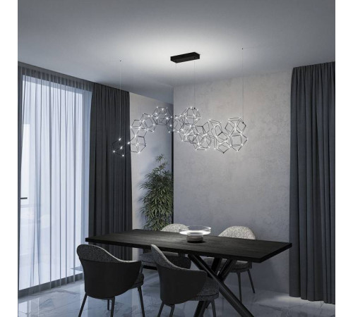 Подвесная люстра Eurosvet Uma 90168/14 черный жемчуг