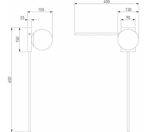 Бра Eurosvet Fredo 40034/1 латунь