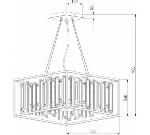 Подвесная люстра Bogate's Cella 377/6 Strotskis