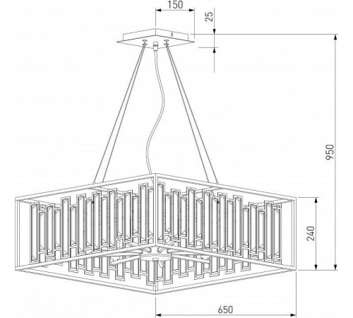 Подвесная люстра Bogate's Cella 377/9 Strotskis