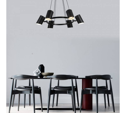 Подвесная люстра Eurosvet Splay 70147/6 черный
