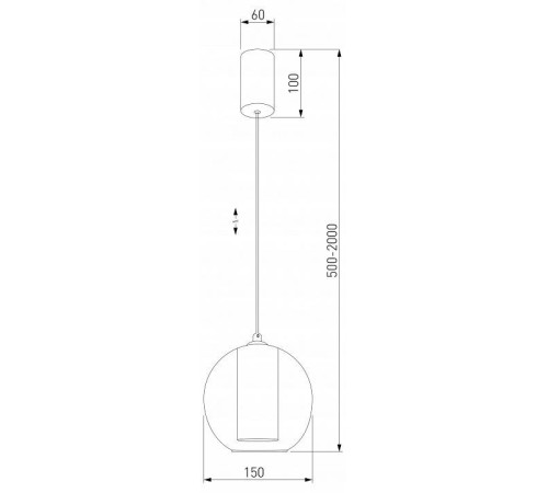 Подвесной светильник Eurosvet Cobble 50258/1 LED бирюзовый