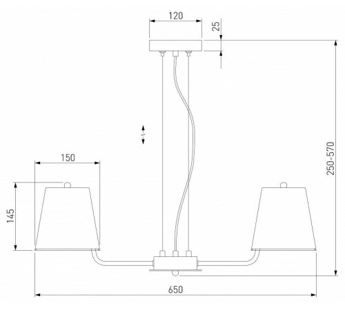 Подвесная люстра Eurosvet Amaretto 60155/5 хром