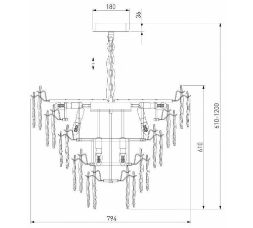 Подвесная люстра Bogate's Leaf 369