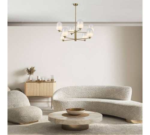 Люстра на штанге Eurosvet Loona 60161/8 латунь