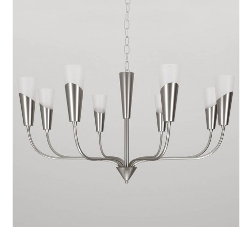 Подвесная люстра Eurosvet Rhyton 60167/8 никель