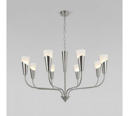 Подвесная люстра Eurosvet Rhyton 60167/8 никель