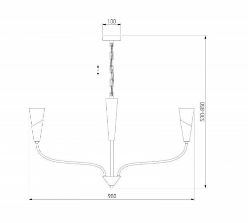 Подвесная люстра Eurosvet Rhyton 60167/8 никель