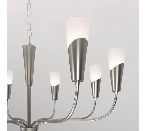 Подвесная люстра Eurosvet Rhyton 60167/8 никель
