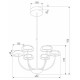 Люстра на штанге Eurosvet Fungo 50388 LED черный