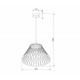 Подвесной светильник Eurosvet Cesta 40017/1 LED коричневый