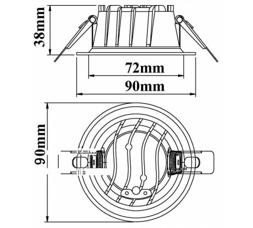 Встраиваемый светильник Fiberli CDEW 12130701