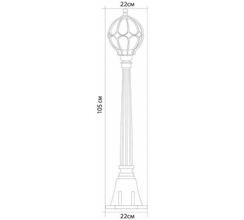 Наземный высокий светильник Feron Сфера 11375