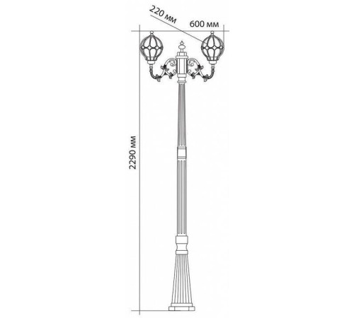Фонарный столб Feron Сфера 11385