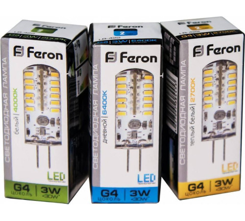 Лампа светодиодная Feron LB-422 G4 3Вт 4000K 25532