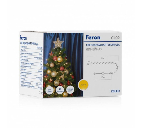 Гирлянда Нить Feron CL02 32288