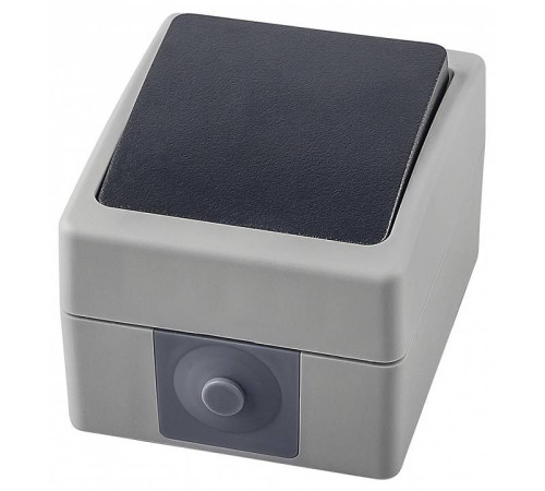 Выключатель одноклавишный влагозащищенный Stekker Велена 32756