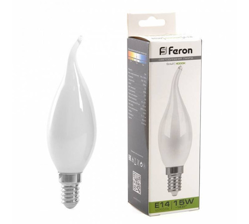 Лампа светодиодная Feron LB-718 E14 15 Вт 4000K 38262