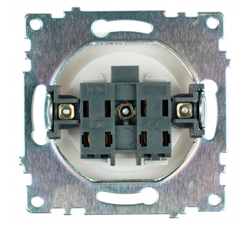 Розетка без заземления и со шторкой, без рамки Stekker Катрин 39303