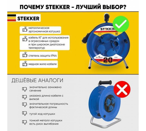 Удлинитель Stekker Professional 39785