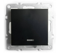 Выключатель одноклавишный с подсветкой без рамки Stekker Эрна 49146