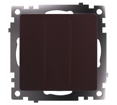 Выключатель трехклавишный без рамки Stekker Катрин 49175