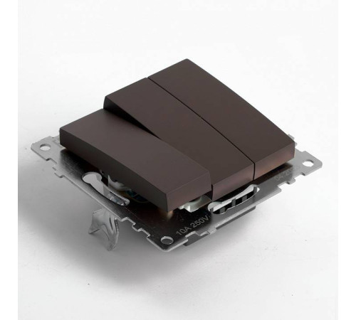 Выключатель трехклавишный без рамки Stekker Катрин 49175