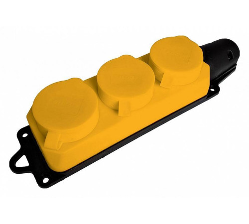 Розетка переносная разборная с заземлением и крышкой Stekker Одри 49407