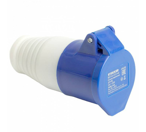 Розетка переносная разборная 2P+PE с крышкой Stekker ST 49438