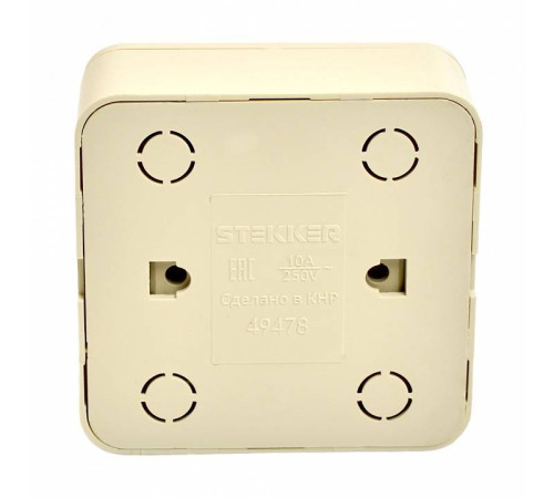 Выключатель проходной одноклавишный Stekker София 49478