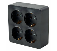 Розетка четверная с заземлением Stekker София 49510