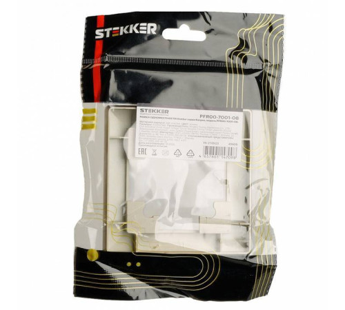 Рамка на 1 пост Stekker PFR00-7001-08 49606