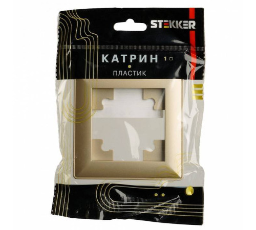 Рамка на 1 пост Stekker PFR00-7001-08 49606