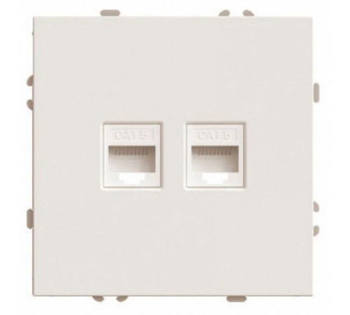 Розетка двойная Ethernet RJ-45 Stekker Эмили 49900