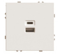 Розетка USB и type C без рамки Stekker Эмили 49905