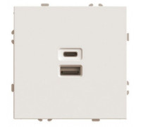 Розетка USB и type C без рамки Stekker Эмили 49905