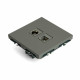 ТВ-розетка и розетка Ethernet RJ-45 без рамки Stekker Эмили 49950