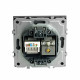 ТВ-розетка и розетка Ethernet RJ-45 без рамки Stekker Эмили 49950